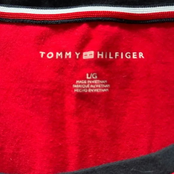 EUC Tommy Hilfiger red T-shirt dress size Large - Picture 3 of 9